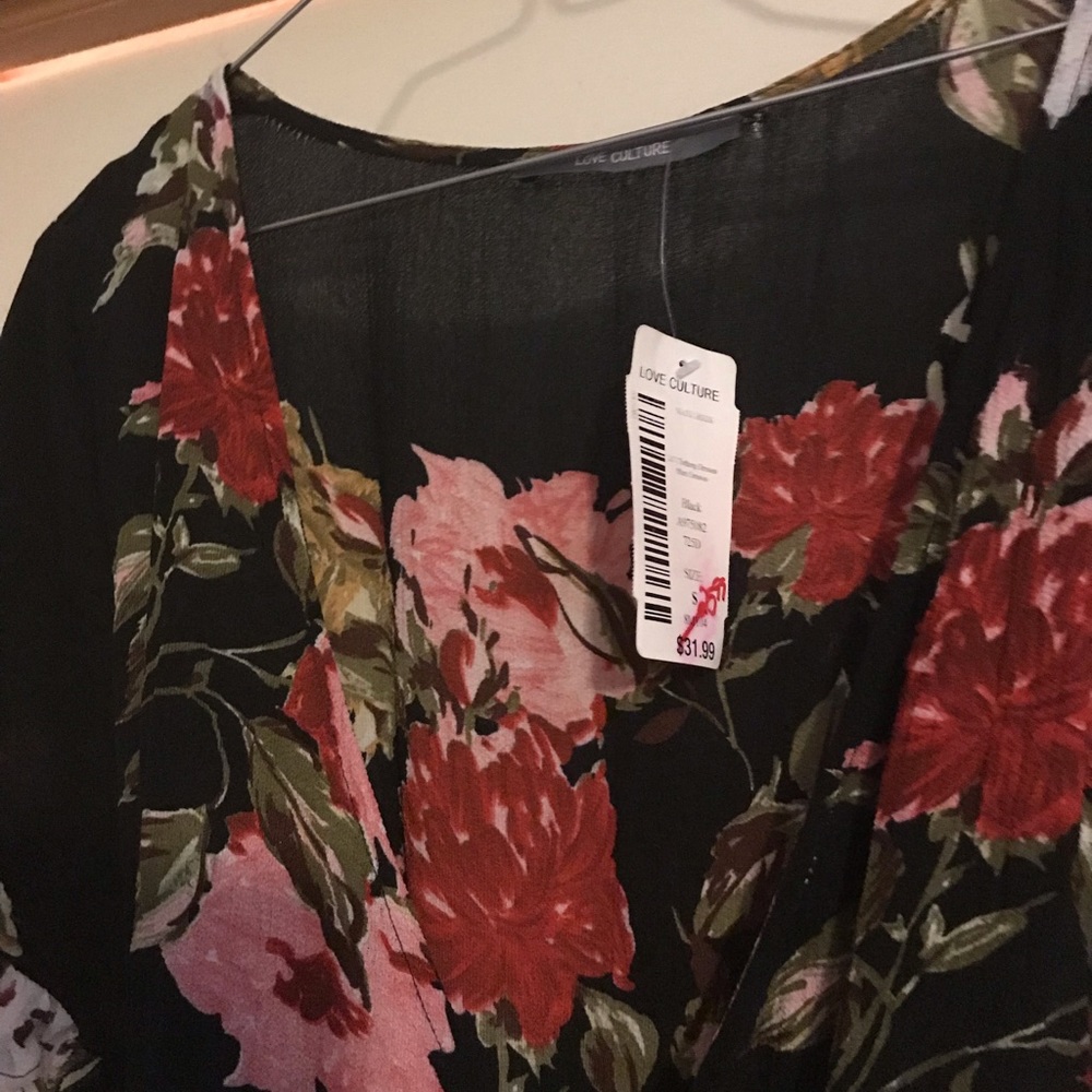 Floral wrap dress
